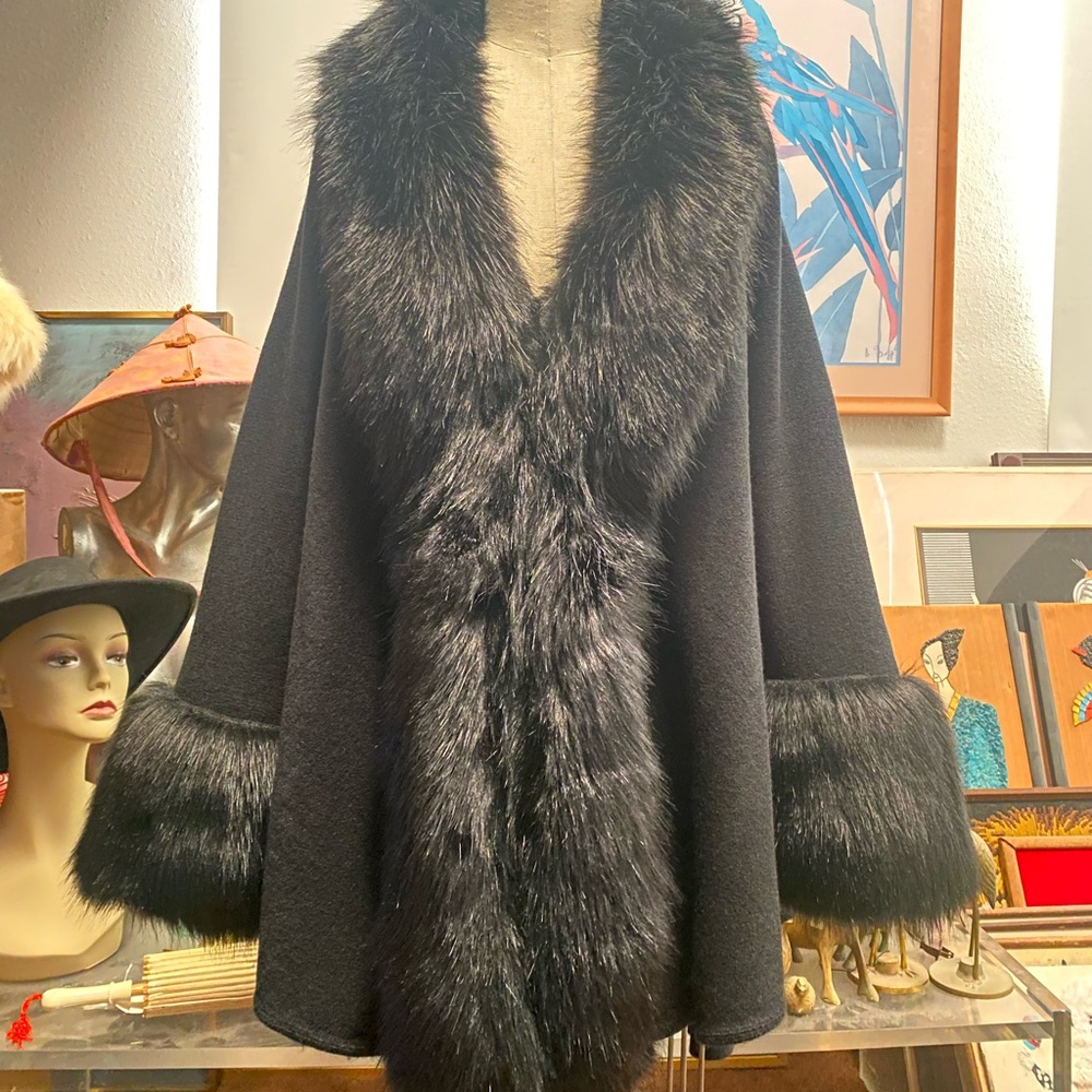 Luxurious fur cape. Super soft and cozy!
